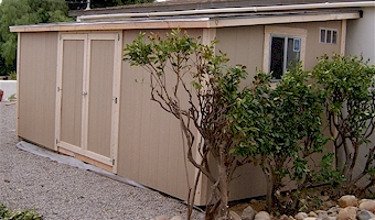Wood Lean to Shed