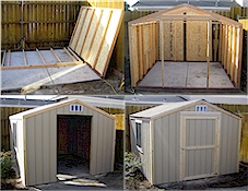 Los Angeles wood storage shed kits, wood storage barn shed kits. Los ...