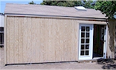 10' x 20' with siding, double french doors, skylight